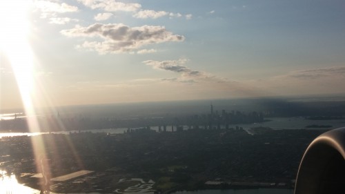 The end goal is to be in the air heading home. NYC in the background - Photo: Steven Paduchak