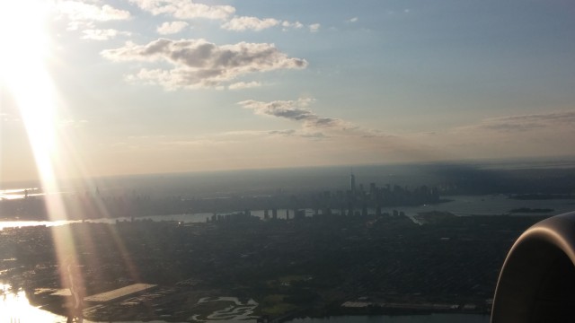 The end goal is to be in the air heading home. NYC in the background - Photo: Steven Paduchak