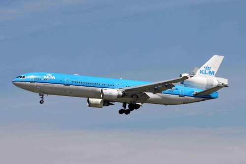 KLM passenger MD-11 at Vancouver in 2011 - Photo: Ken Fielding