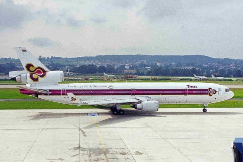 A Thai International MD-11 taken in 1999 - Photo: Ken Fielding