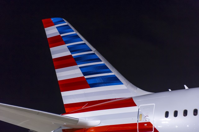 A close-up of American's complex tail - Photo: American Airlines
