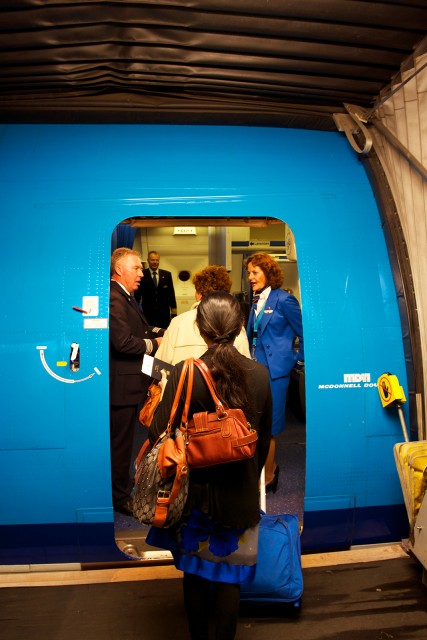 Boarding Audrey Hepburn. Photo - Bernie Leighton | AirlineReporter