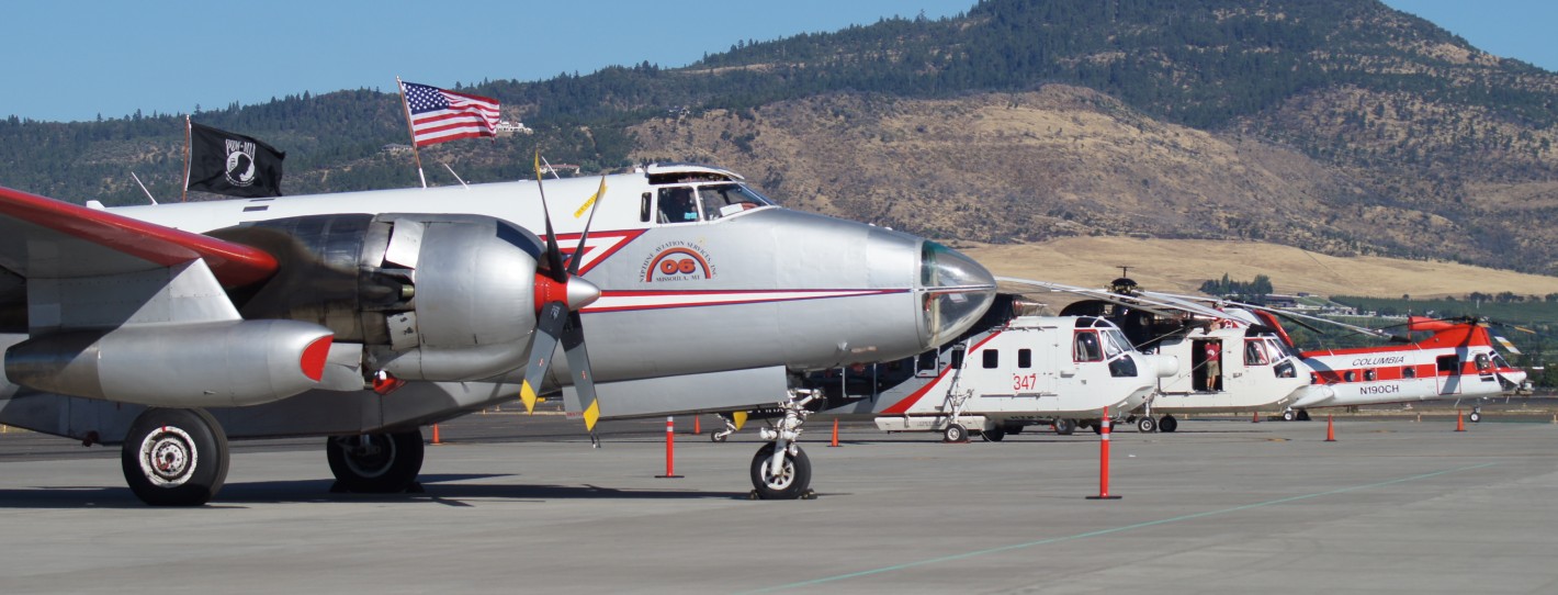 Flight line of aircraft waiting to do their job - Photo: Julian Cordle