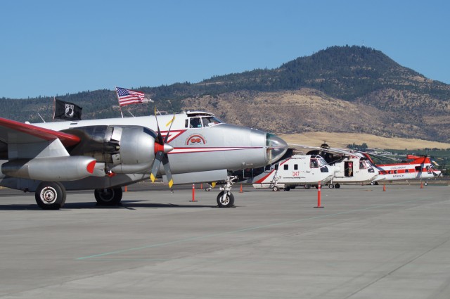 Flight line of aircraft waiting to do their job - Photo: Julian Cordle