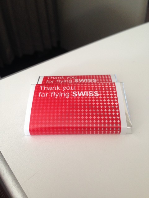 Swiss chocolate! The best part of flying Swiss Photo: Jacob Pfleger | AirlineReporter