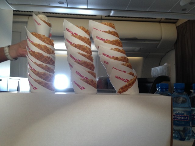 A novel experience- ice cream cones on a plane Photo: Jacob Pfleger | AirlineReporter