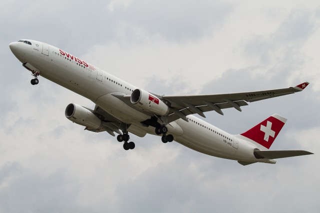 Swiss International Airlines Airbus A330-300 on departure from Zurich Photo: Jacob Pfleger | AirlineReporter