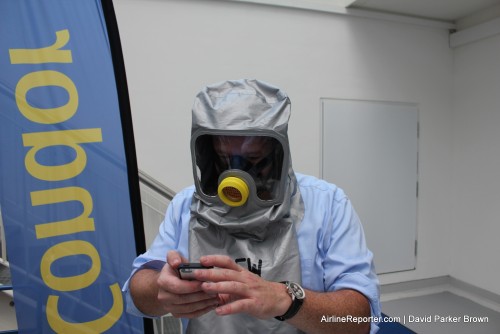 Not even a fire suit can get in-between me and Tweeting