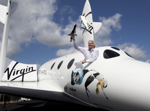 Sir Richard Branson and LauncherOne - Photo: Virgin Galactic