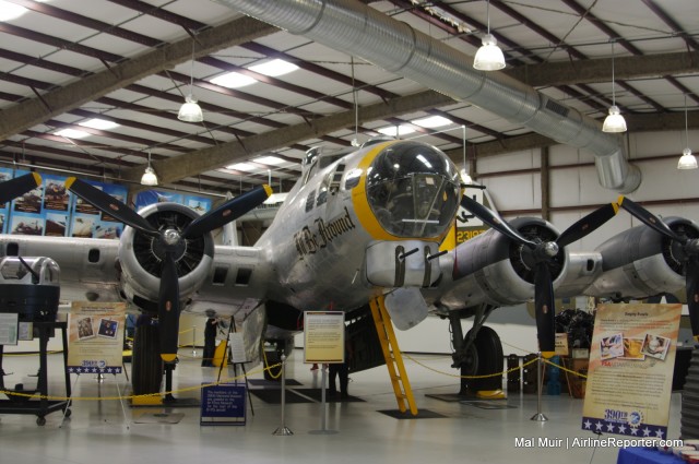 The centerpiece of the 390th Memorial Museum, Boeing B-17G "I'll Be Around"