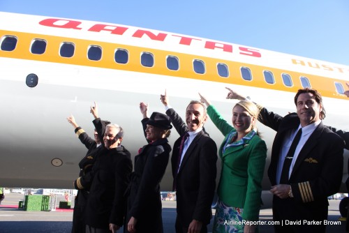 John Travolta showed up and celebrated with Qantas