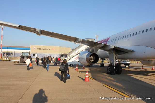 De-planning from the rear of the aircraft was a first for me. 