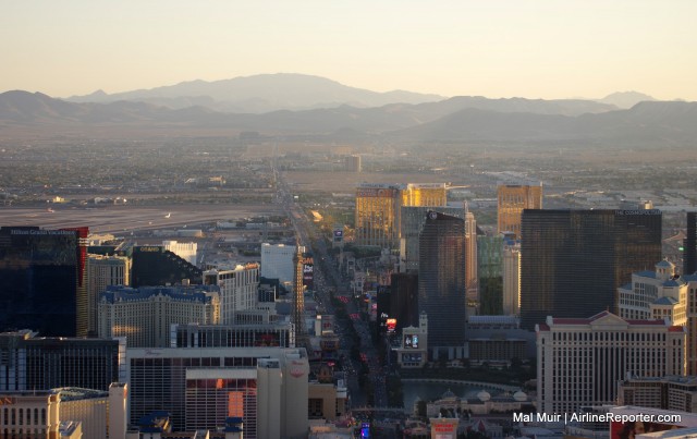 The Las Vegas Strip, from Bellagio South