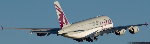 Qatar Airways' Airbus A380 in flight - Photo: ClÃ©ment Alloing | Flickr CC