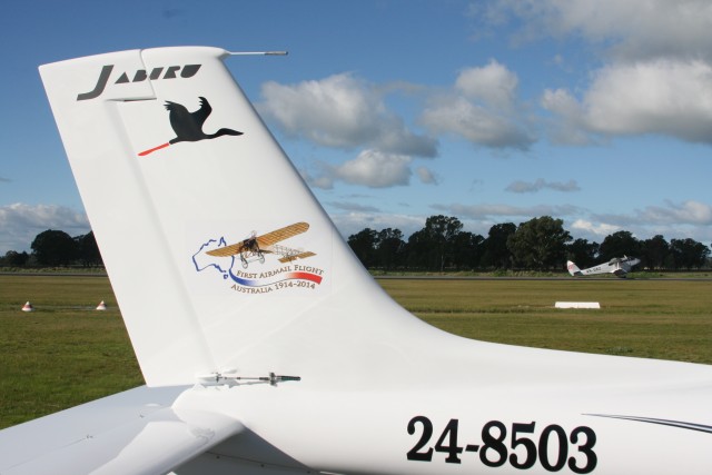 Special air mail logo on the tail - Photo: Owen Zupp