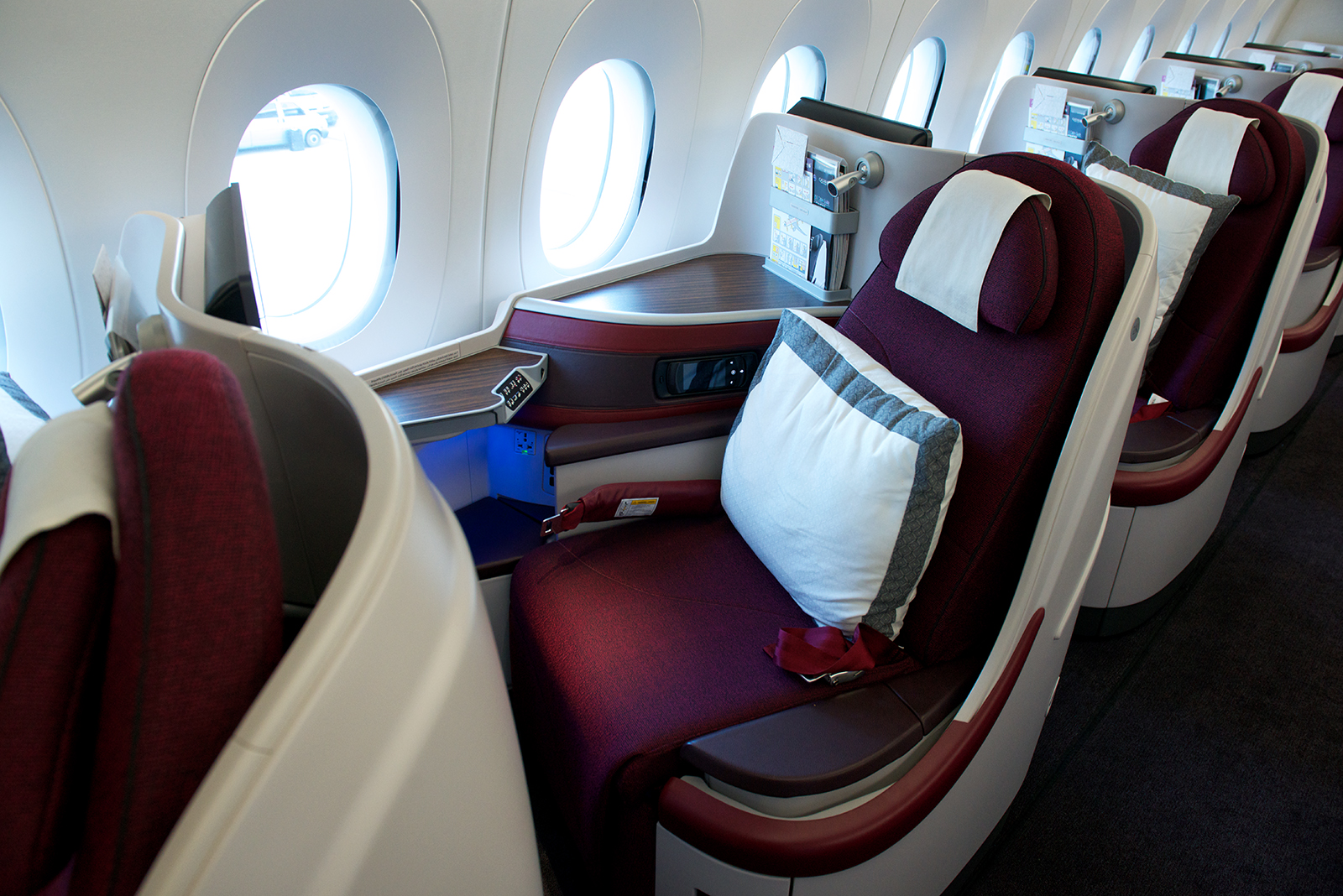 Image result for qatar airways a350 business class
