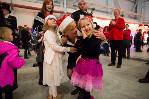 Children are excited to arrive to the North Pole