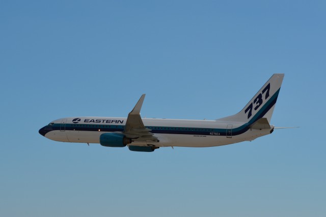Eastern Air Lines' first 737-800 flies over Miami - Photo: Airways News