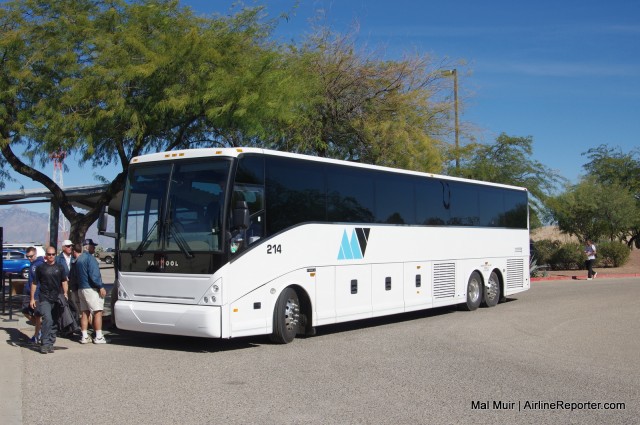 Being onboard a bus just like this in AMARG does mean that you will get a good view from those windows.