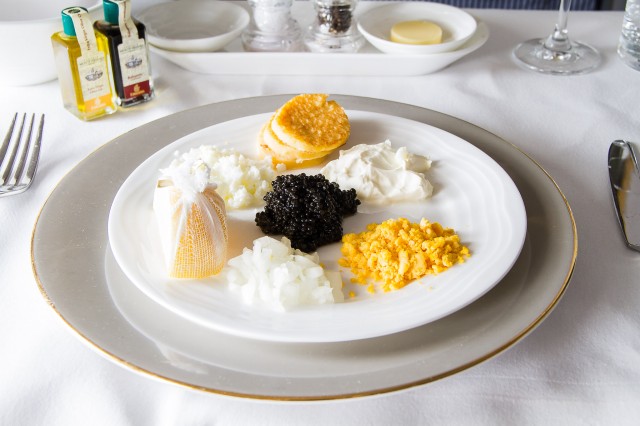 Iranian caviar, a truly first class experience Photo: Jacob Pfleger | AirlineReporter
