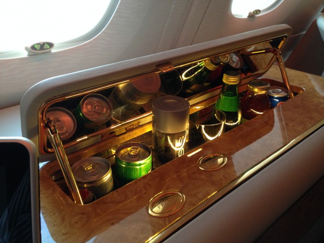 The suite comes complete with a mini-bar Photo: Jacob Pfleger | AirlineReporter