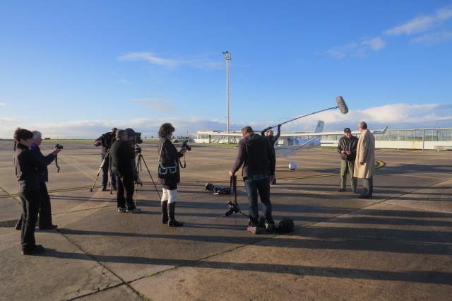 Media with the French Consul - Photo: Owen Zupp