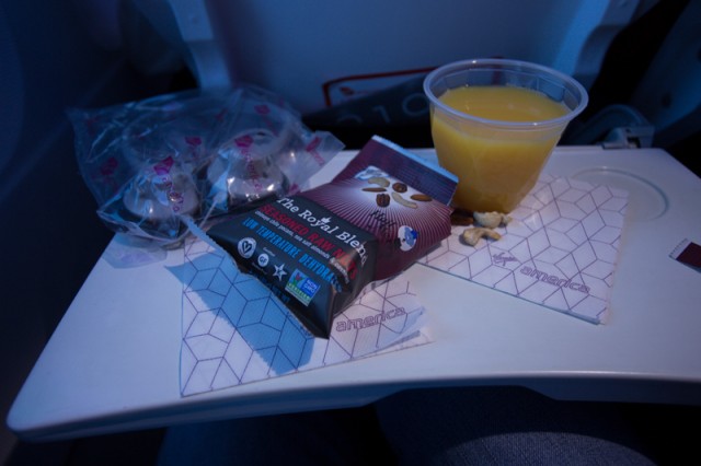 The food I chose during my flight to LAX - Photo: Jeremy Dwyer-Lindgren