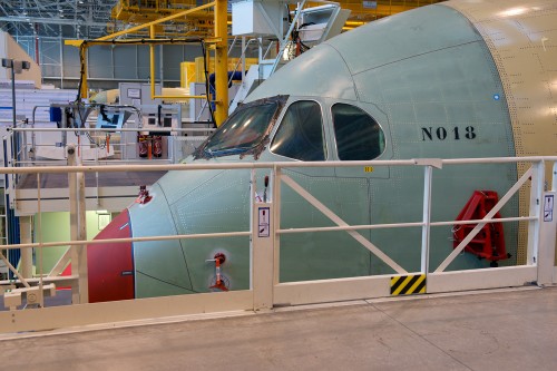 The Airbus A350 Final Assembly Line (FAL) in Toulouse - Photo: Bernie Leighton | AirlineReporter