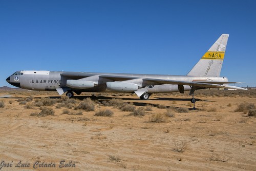 A Boeing B-52B, 52-0008, used by NASA and located at the Edwards AFB Museum - Photo: Jos Luis Celada Euba | Flickr CC