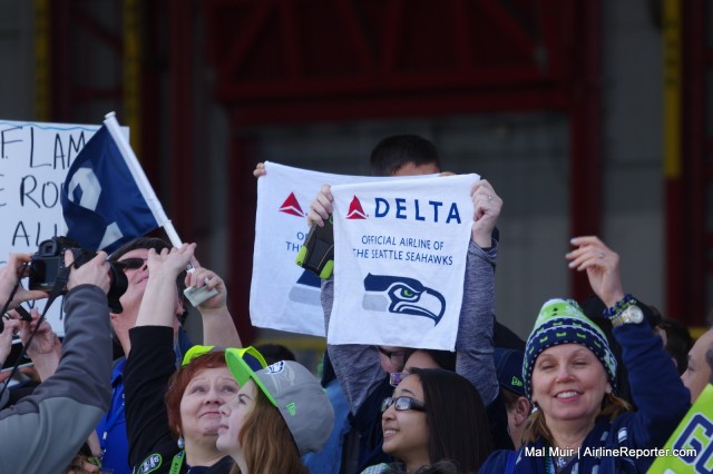 Delta is the Official Airline of the Seattle Seahawks, but is that the whole story? - Photo: Mal Muir | AirlineReporter.com