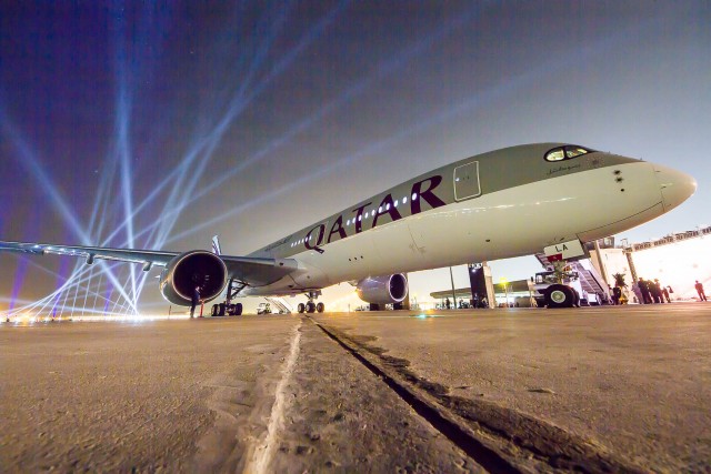 The Qatar Airways A350, simply beautiful Photo: Jacob Pfleger | AirlineReporter