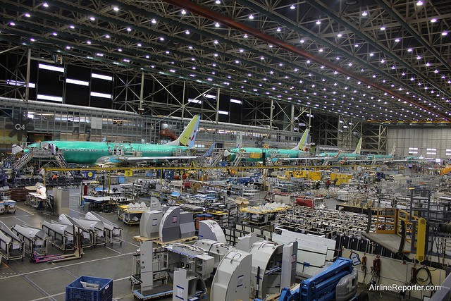 The Boeing 737 factory in Renton