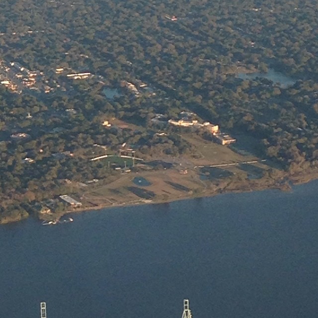 My campus from 4,000 feet. The sky always offers a unique perspective - Photo: Zachary Azzarito