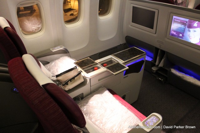 Business Class Review: Flying on a Qatar Airways 777-300ER Halfway