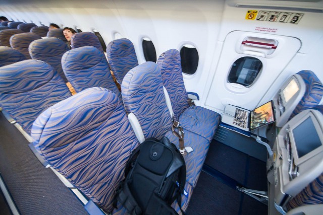 The nicely upholstered seats are a welcome change from other LCC's Photo: Jacob Pfleger | AirlineReporter