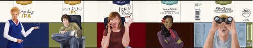 Just some of the airline-themed beer that they have created - Images: Airways Brewing