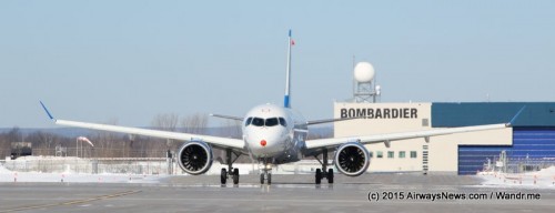 The first CS300 taxis - Photo: Seth Miller | Airways News