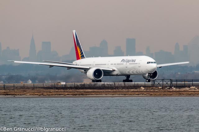 A Philippines Airlines' Boeing 777-300ER 