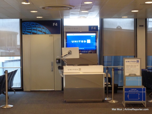 United's new podium design means that the staff can be more approachable and allow a better experience with the passenger.