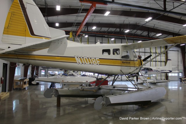 One of Kemore's planes being worked on