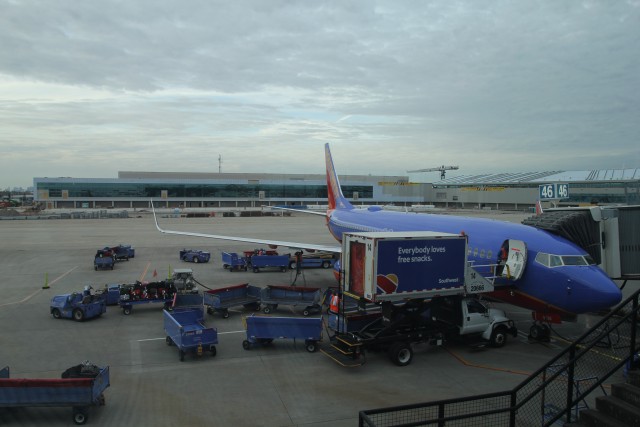 Construction continues on the new international concourse at Houston Hobby airport.  Photo: David Delagarza | AirlineReporter