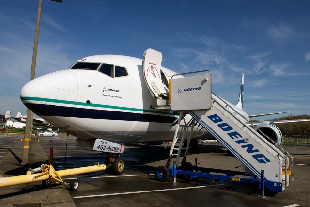 It's not every day that you see any sort of 737 in the Museum of Flight parking lot. Photo - Bernie Leighton | AirlineReporter