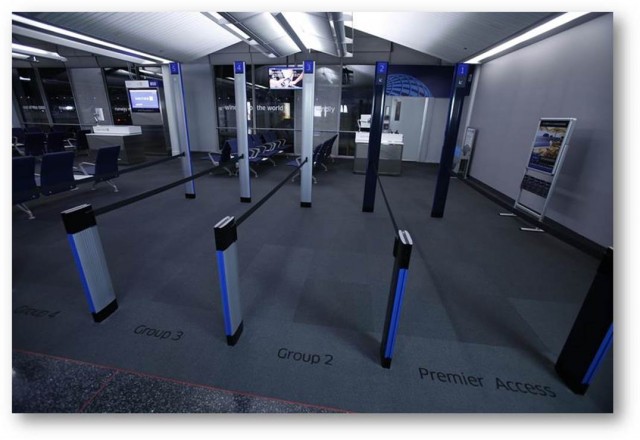 The United Boarding process will now be easier to understand, with clearly marked boarding lanes.  Photo: United