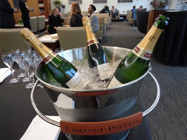 Coming soon to a lounge near you, Real Champagne!  United is teaming up with Laurent Perrier to bring Champagne to all the United Clubs (for a small charge) - Photo: Mal Muir | AirlineReporter.com