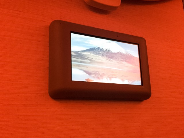 A wall-mounted screen - Photo:  Ben Granucci | AirlineReporter
