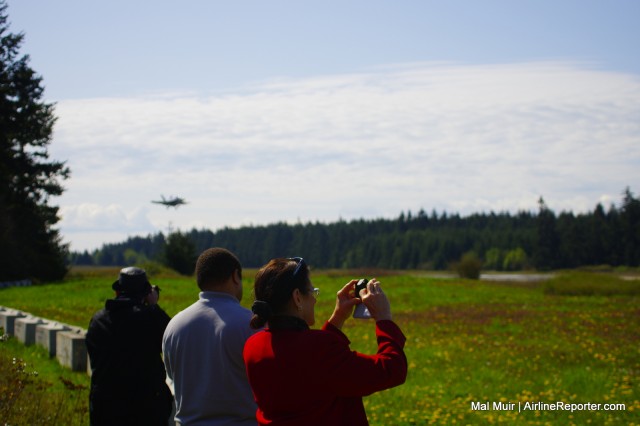 You won't be the only one taking photos at NOLF Coupeville.  Cars will just pull over to the side of the road and people will watch, because deep down we are all avgeeks.