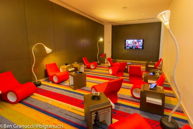A bit different feel than many other lounges inside the entertainment room