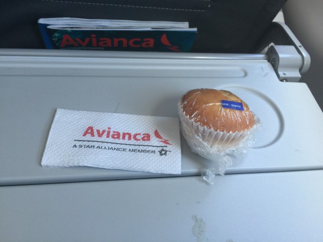 The muffin in question. Photo - Bernie Leighton | AirlineReporter