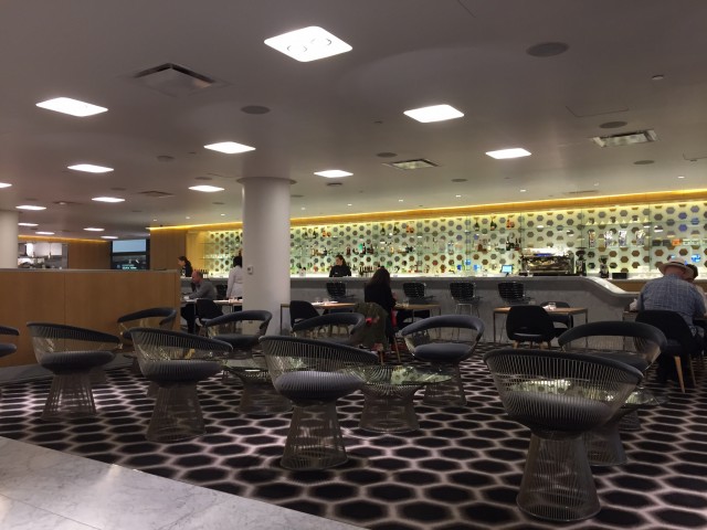 Beautiful bar in the Qantas First Lounge - Photo: Blaine Nickeson | AirlineReporter