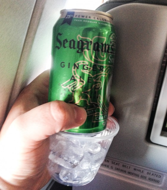 Small perks go a long way, like an entire can of ginger ale and unlimited snacks. Photo: JL Johnson